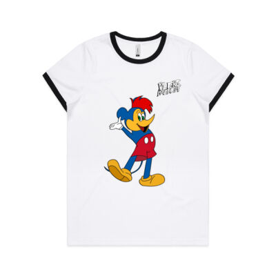 Wookey - Womens Ringer Tee Thumbnail