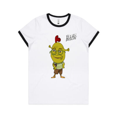 Shricken - Womens Ringer Tee Thumbnail