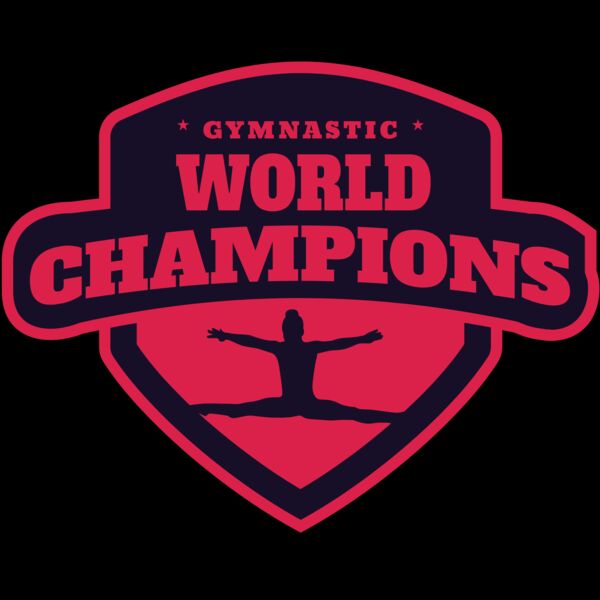 Gymnastic World Champions logo template Thumbnail